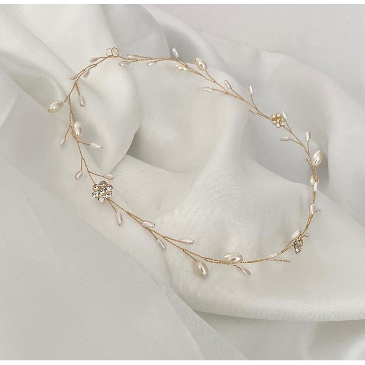 GENERICO - TOCADO TIARA ACCESORIO CABELLO JOYAS DE NOVIA