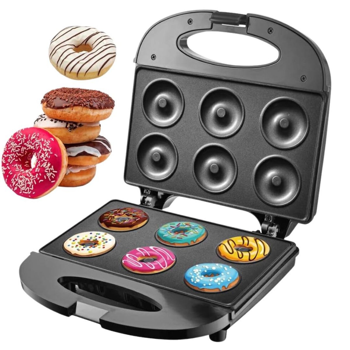 GENERICO - Mini Donas Donut Maker, 6 Rosquillas RAF 588 - RAF