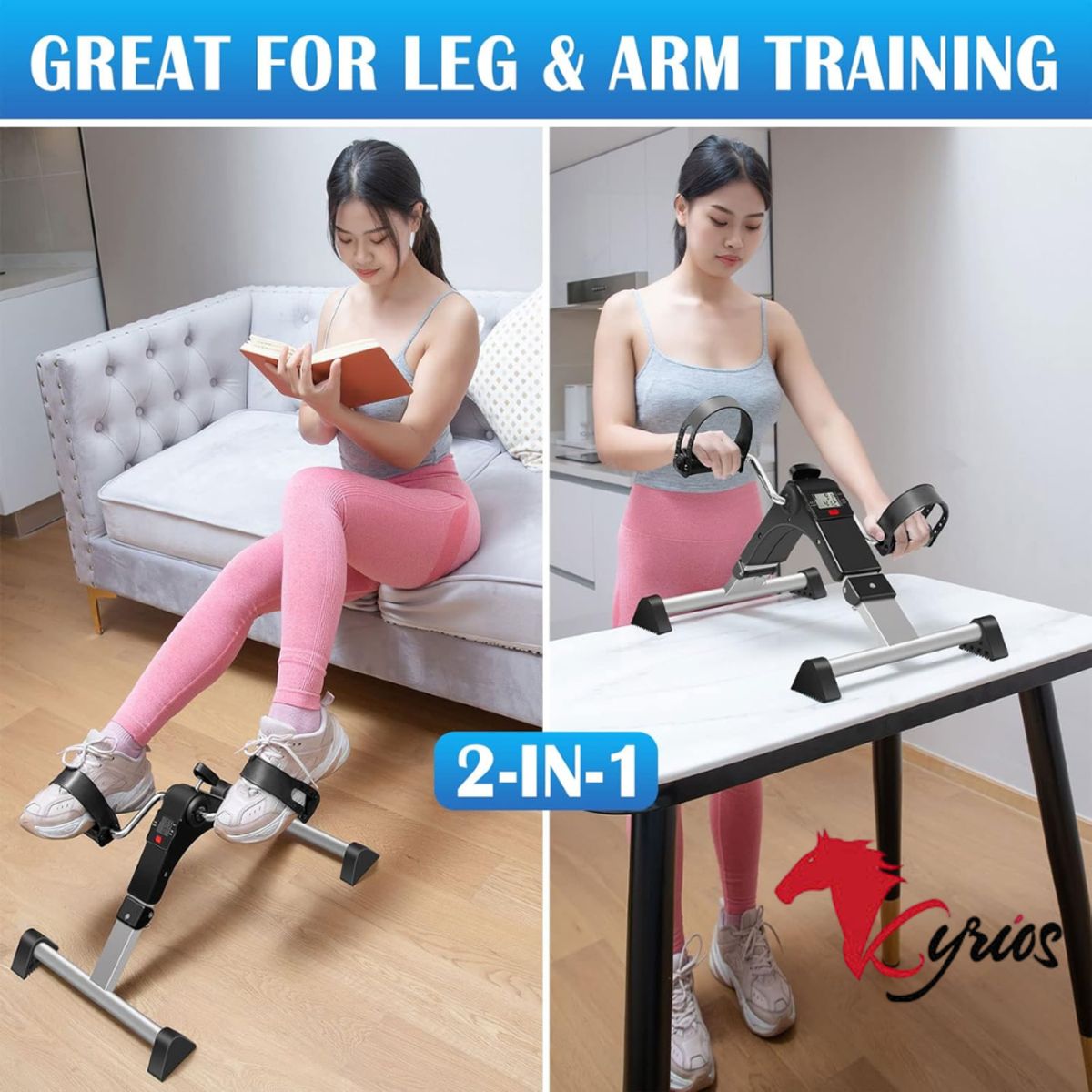 NO LOGO - Mini Bicicleta Estática Con Monitor