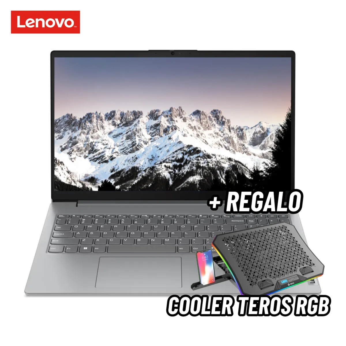 LENOVO - LAPTOP LENOVO V15 G4 AMN 15.6 FHD AMD RYZEN 5 7520U 8GB RAM 256GB SSD + COOLER TEROS