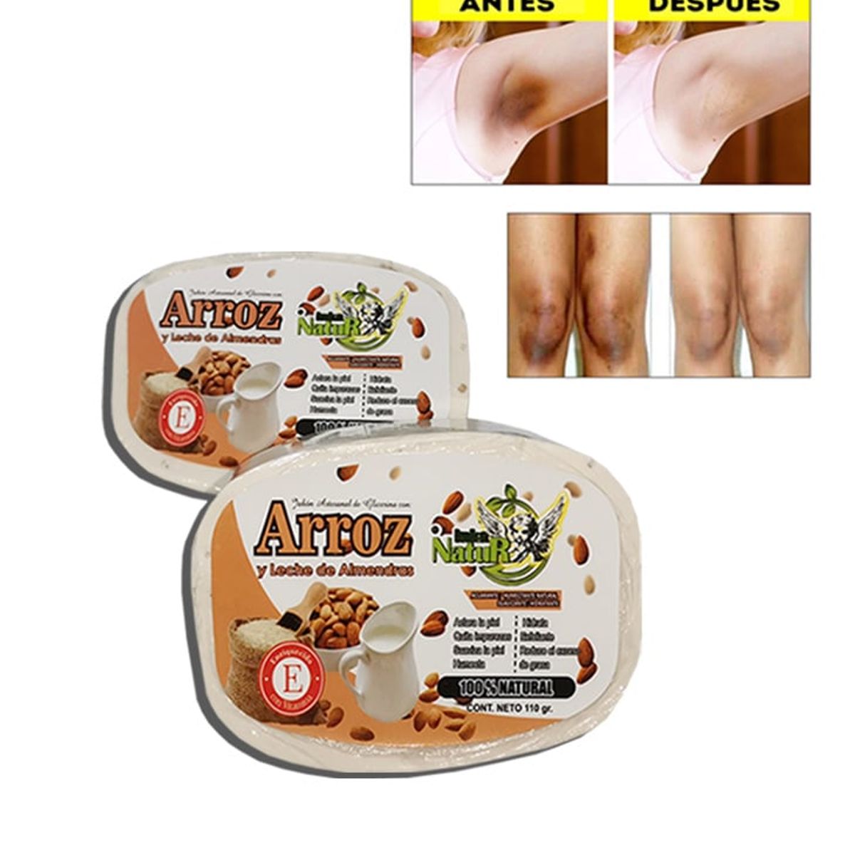 GENERICO - Jabón natural blanqueador con vitamina E