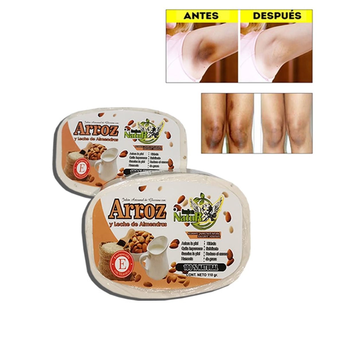 GENERICO - Jabón natural blanqueador con vitamina E