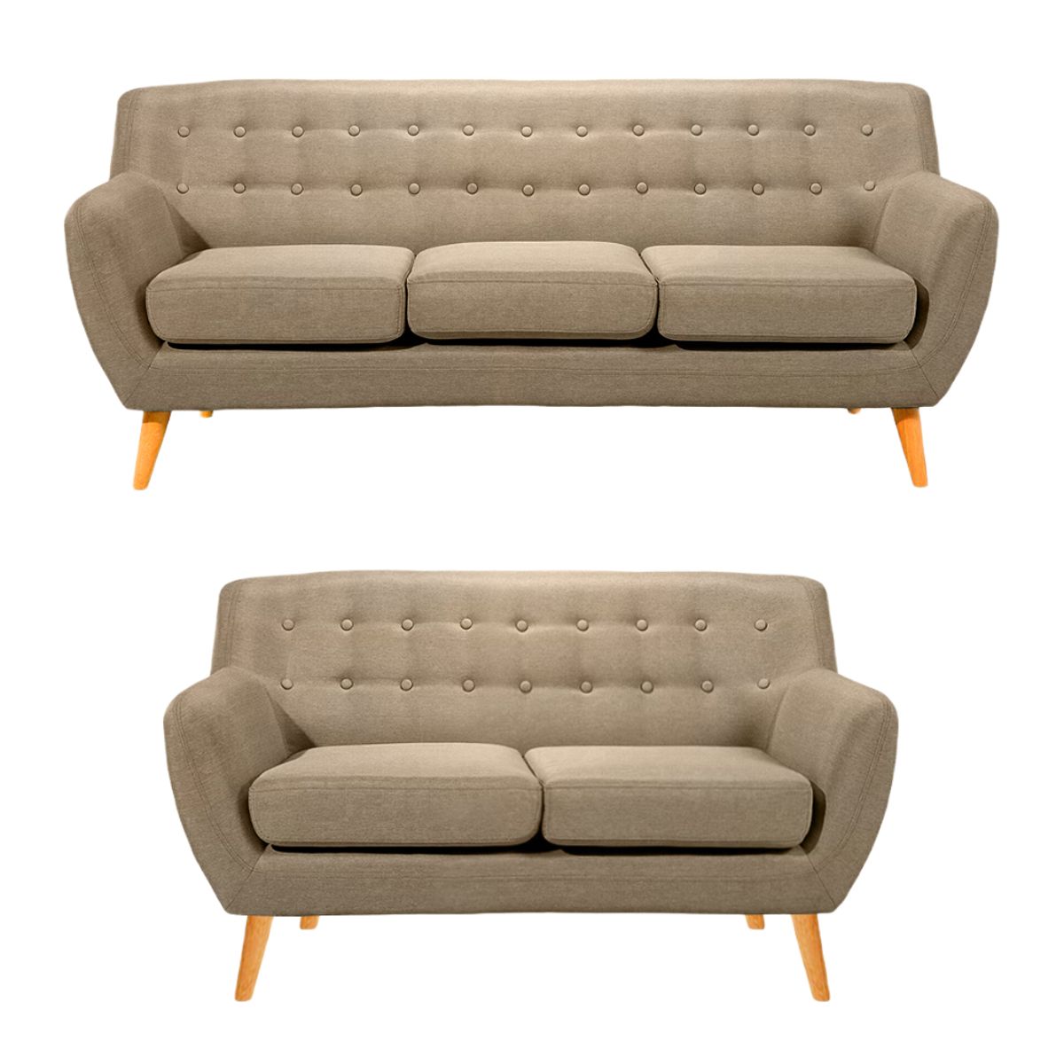 HOGAR & SPACIOS - HYS SALA 3 2 ZACK BEIGE