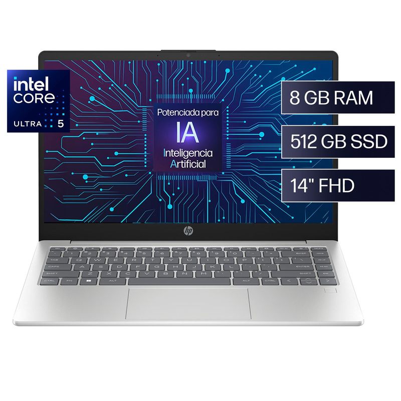 HP - Laptop HP 14-ep1001la Intel Core Ultra 5-125H 8GB 512GB SSD