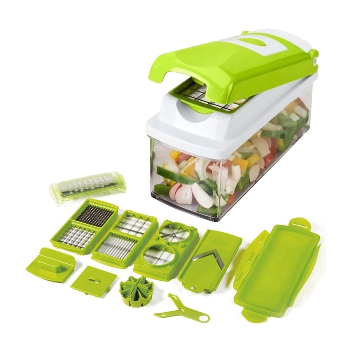 GENERICO - Corte de Precisión en un Solo Paso para Vegetales 12 piezas