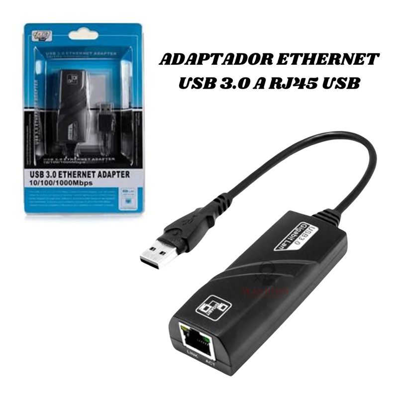GENERICO - ADAPTADOR ETHERNET USB 3.0 A RJ45 USB