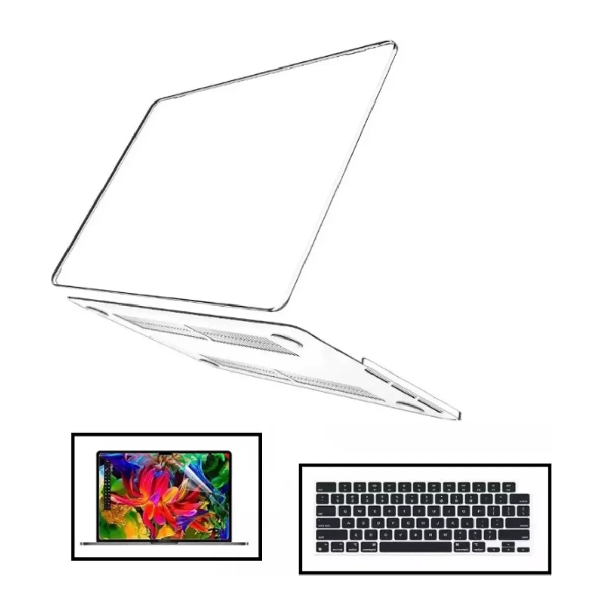 A BRAND - Case Cover Para Macbook Air 13.6 2025 M4 Mica Teclado A3240