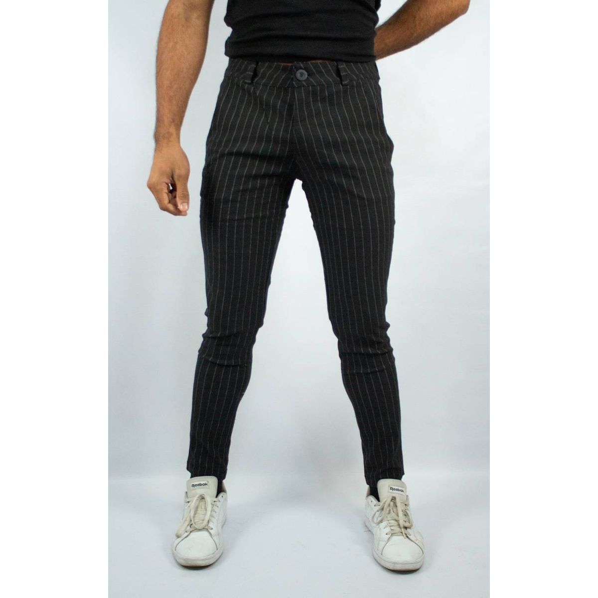 DM DEXMEN - Pantalón Dexmen Gales Rayas Negro
