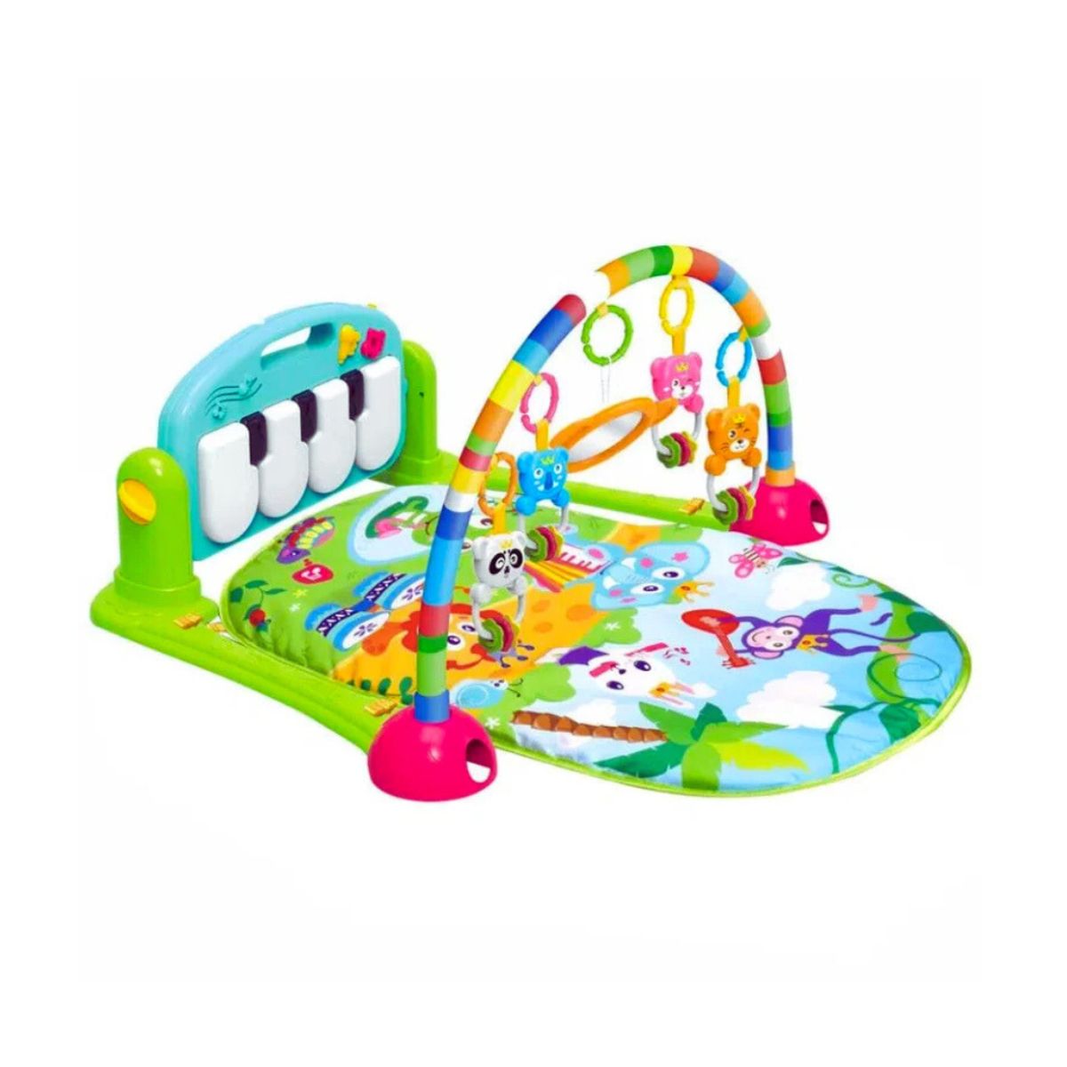 HUANGER - Gimnasio Piano De Juegos Celeste 3en1 Para Bebé Niño