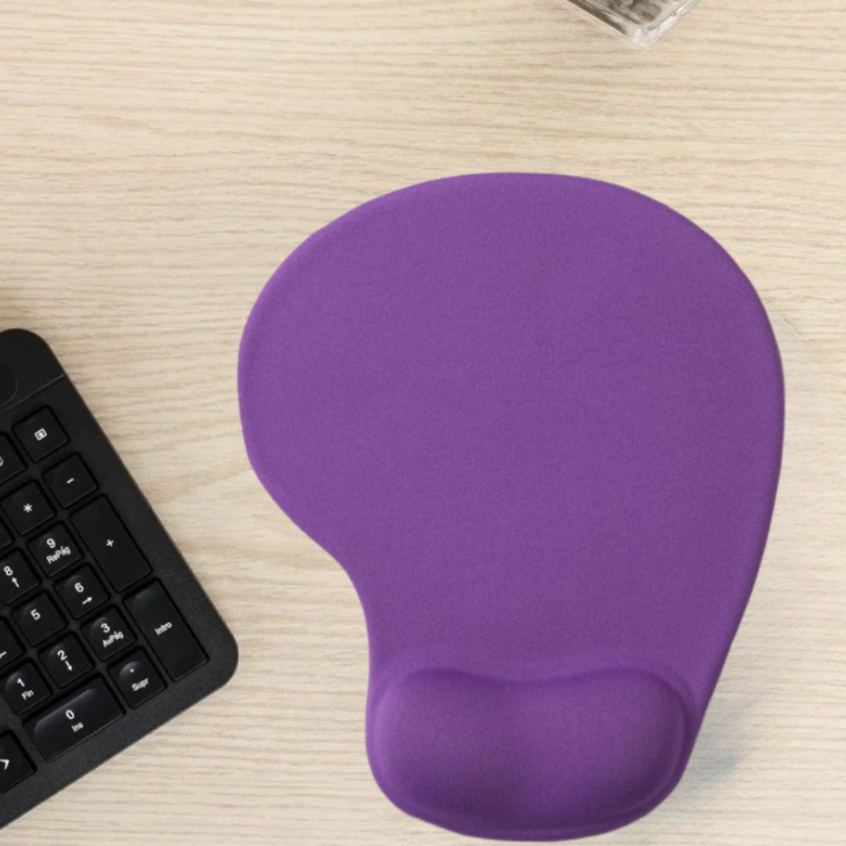 GENERICO - MOUSE PAD GEL PREMIUM BASE ANTIDESLIZANTE ERGONÓMICA LILA