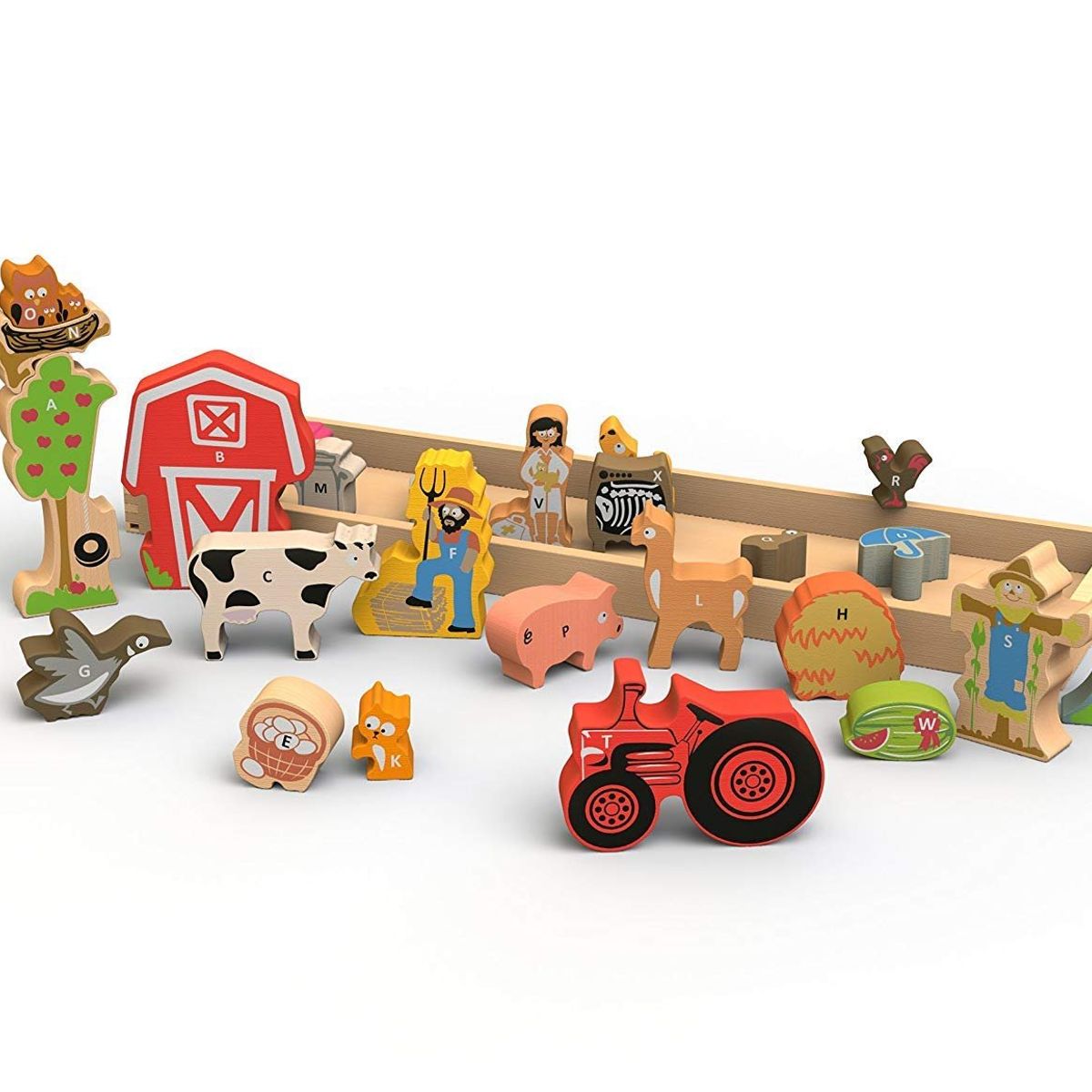 GENERICO - Rompecabeza de madera de la granja