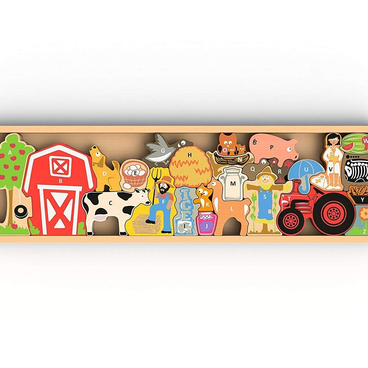 GENERICO - Rompecabeza de madera de la granja