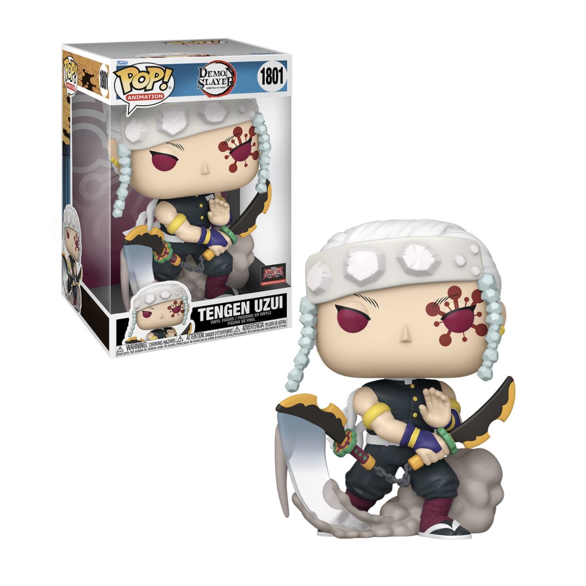 FUNKO - Tengen Uzui Jumbo Funko Pop 1801 Demon Slayer Exclusivo 10