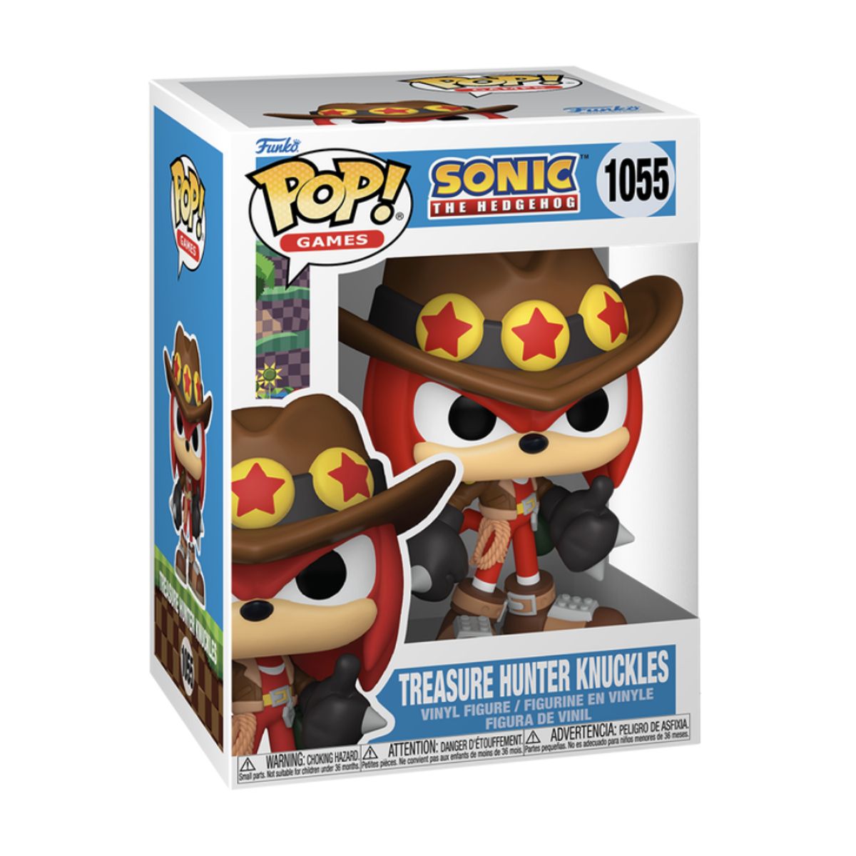 FUNKO - Knuckles Treasure Hunter Funko Pop 1055 Sonic Original