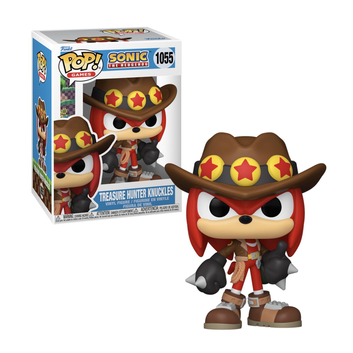 FUNKO - Knuckles Treasure Hunter Funko Pop 1055 Sonic Original