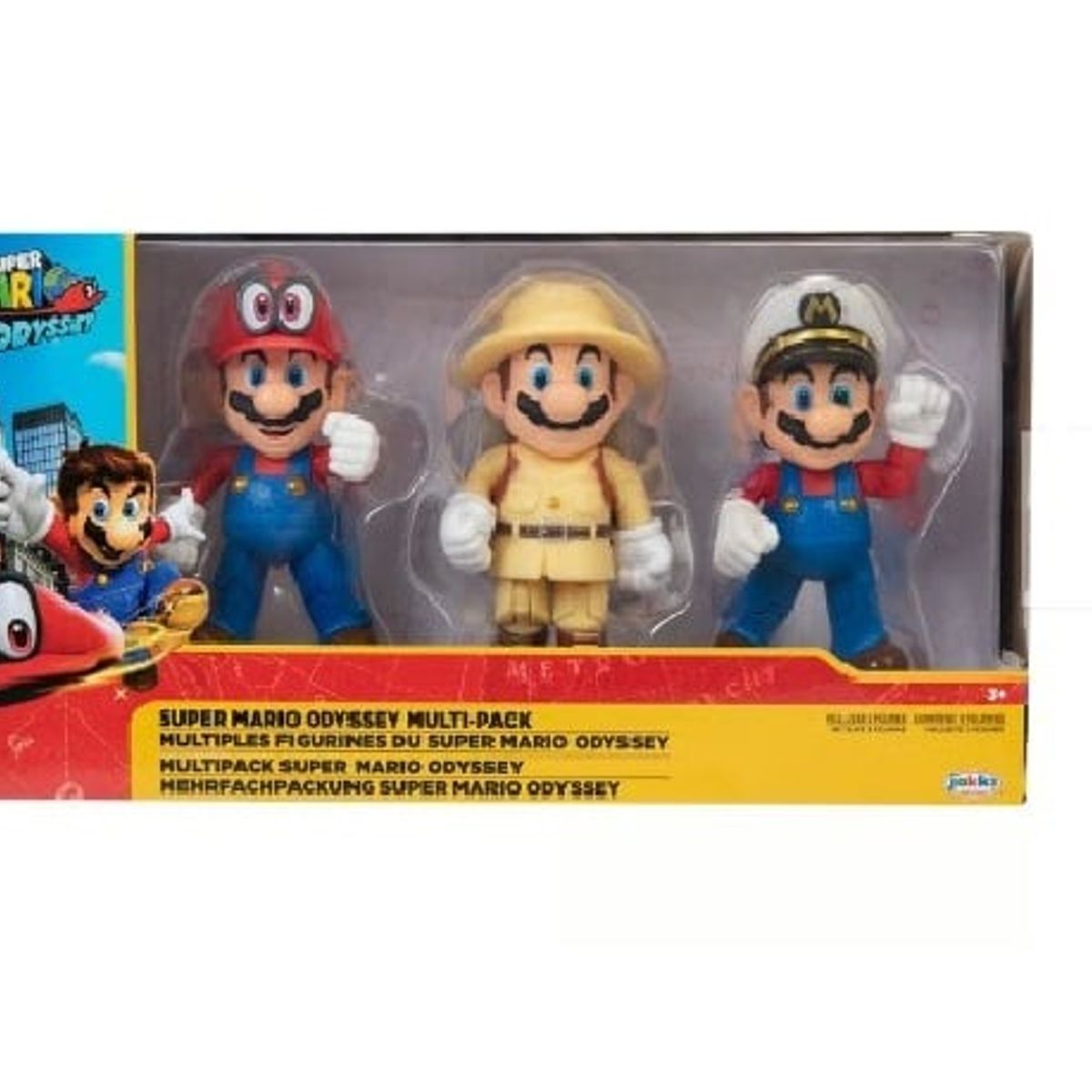 JAKKS PACIFIC - SUPER MARIO ODYSSEY 4" FIGUR 3 PACK BOXSET EXCLUSIVE