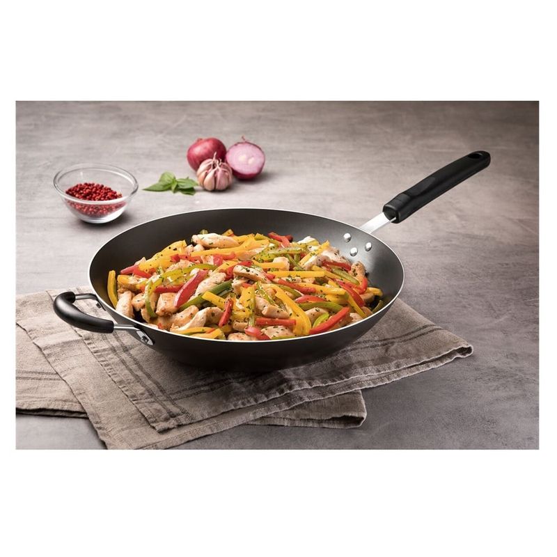 TRAMONTINA - SARTEN WOK TRAMONTINA CON MANGO DE 36 CM DE DIAMETRO