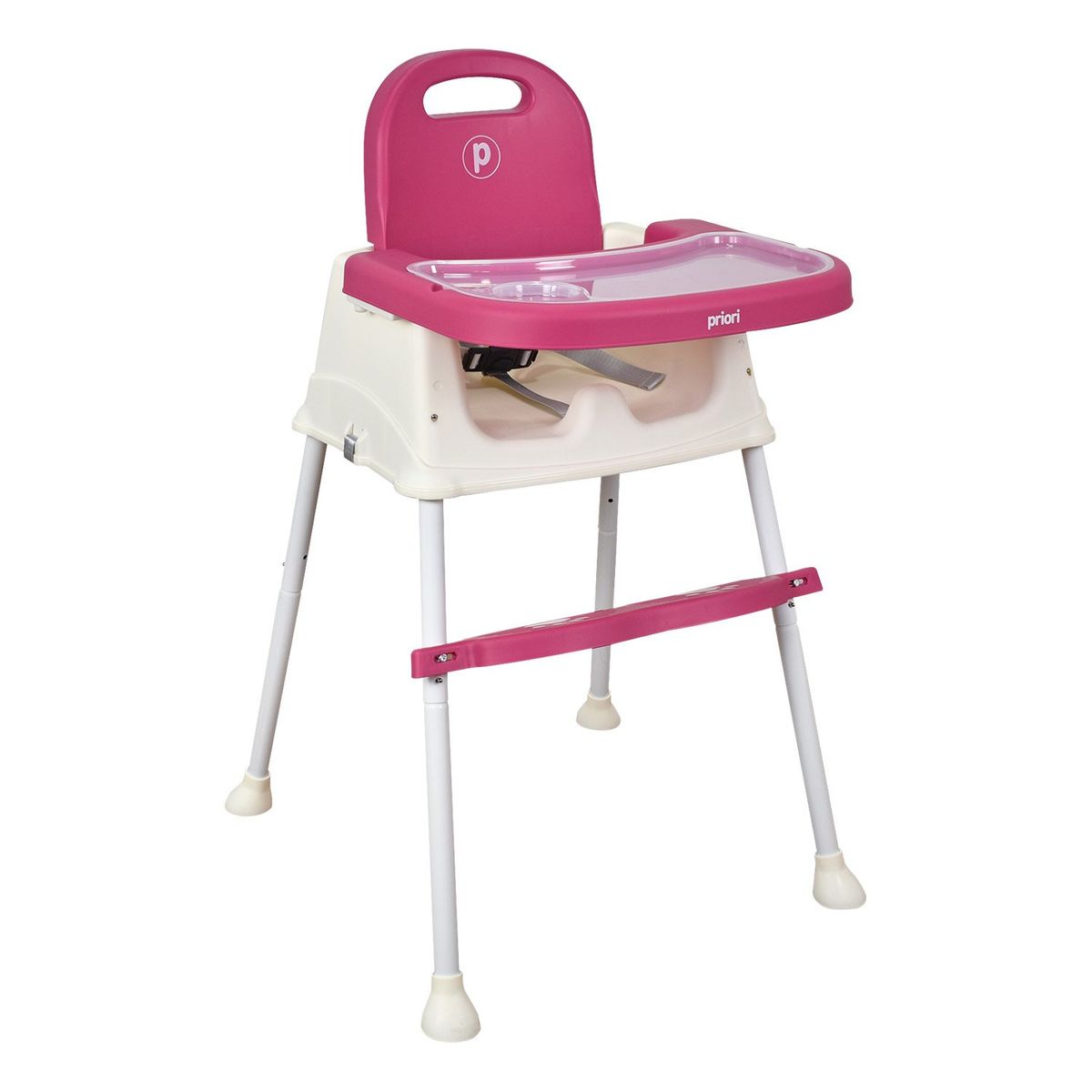 PRIORI - Silla de Comer Para Bebé 3 en 1 Booster Priori Navy Rosa