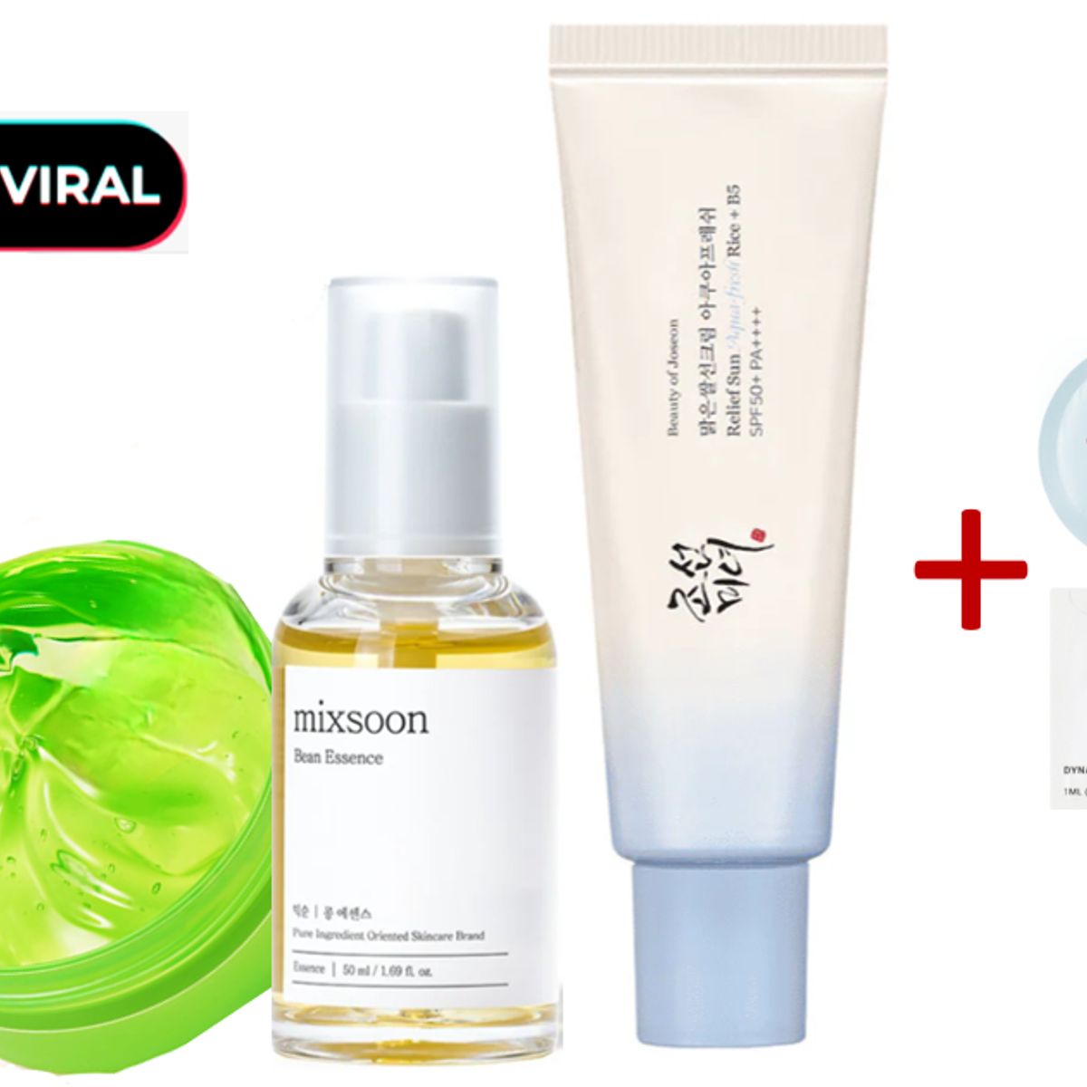 MIXSOON - SET BEST SELLER MIXSOON BEAN ESSENCE + BEAUTY OF JOSEON + ALOE 300ml