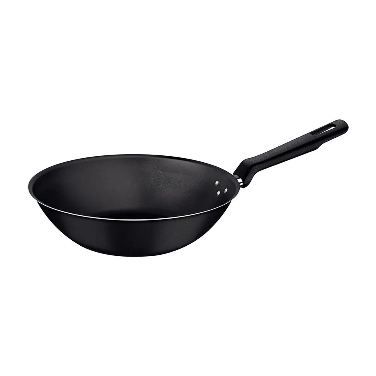 TRAMONTINA - SARTEN WOK TRAMONTINA DE 24 CM DE DIAMETRO 2.2 LT NEGRO LORETO