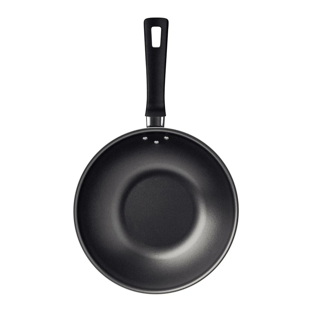 TRAMONTINA - SARTEN WOK TRAMONTINA DE 24 CM DE DIAMETRO 2.2 LT NEGRO LORETO