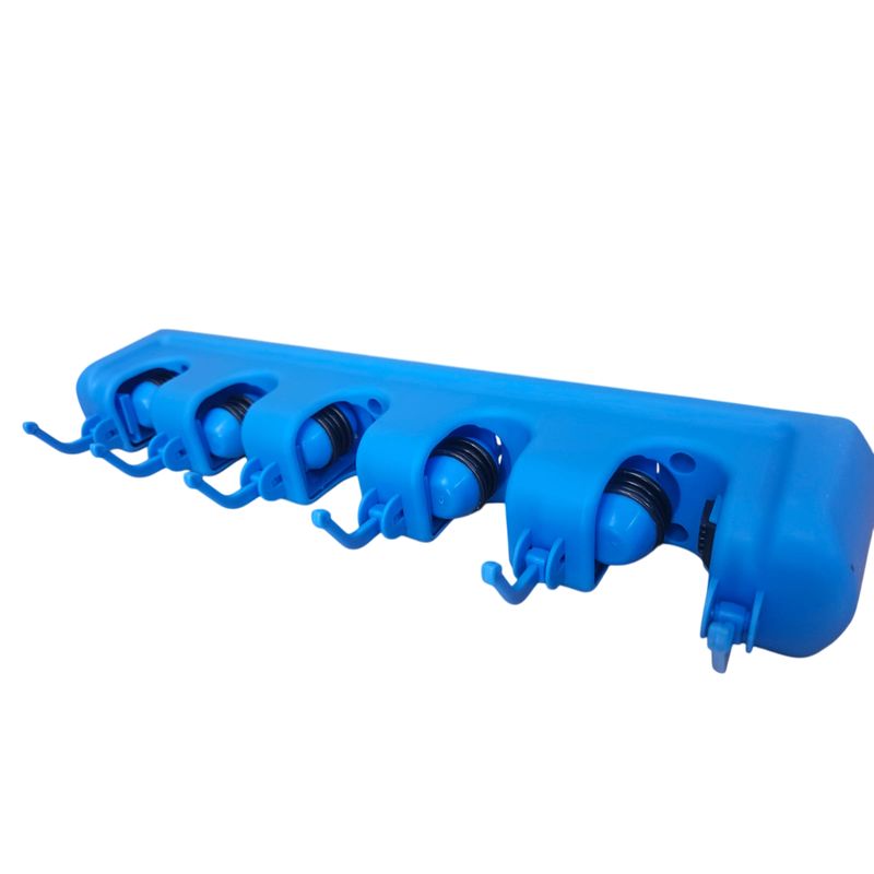 GENERICO - SOPORTE PARA ESCOBAS DE COCINA MONTAJE EN PARED AZUL