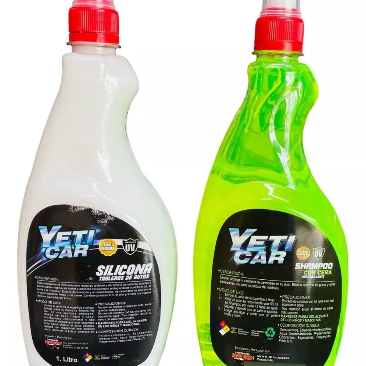 YETI - Champo Con Cera Verde 1lt + Silicona Gt Lechosa 1lt