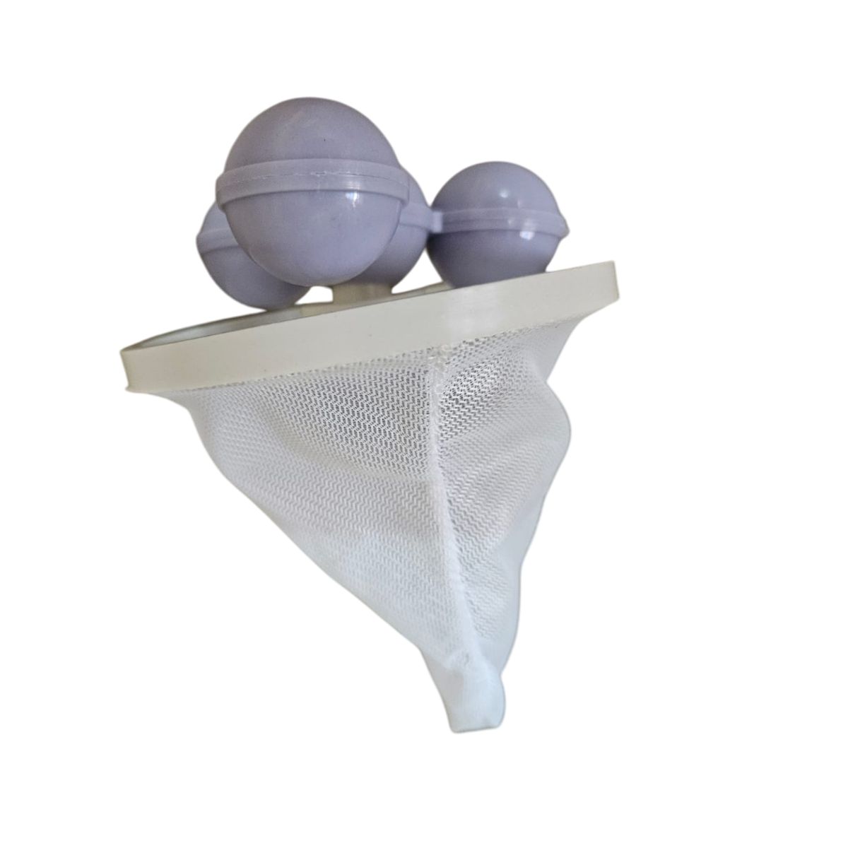 GENERICO - Set x 3 Filtros Atrapa Pelusas para Lavadora LILA CON BOLAS