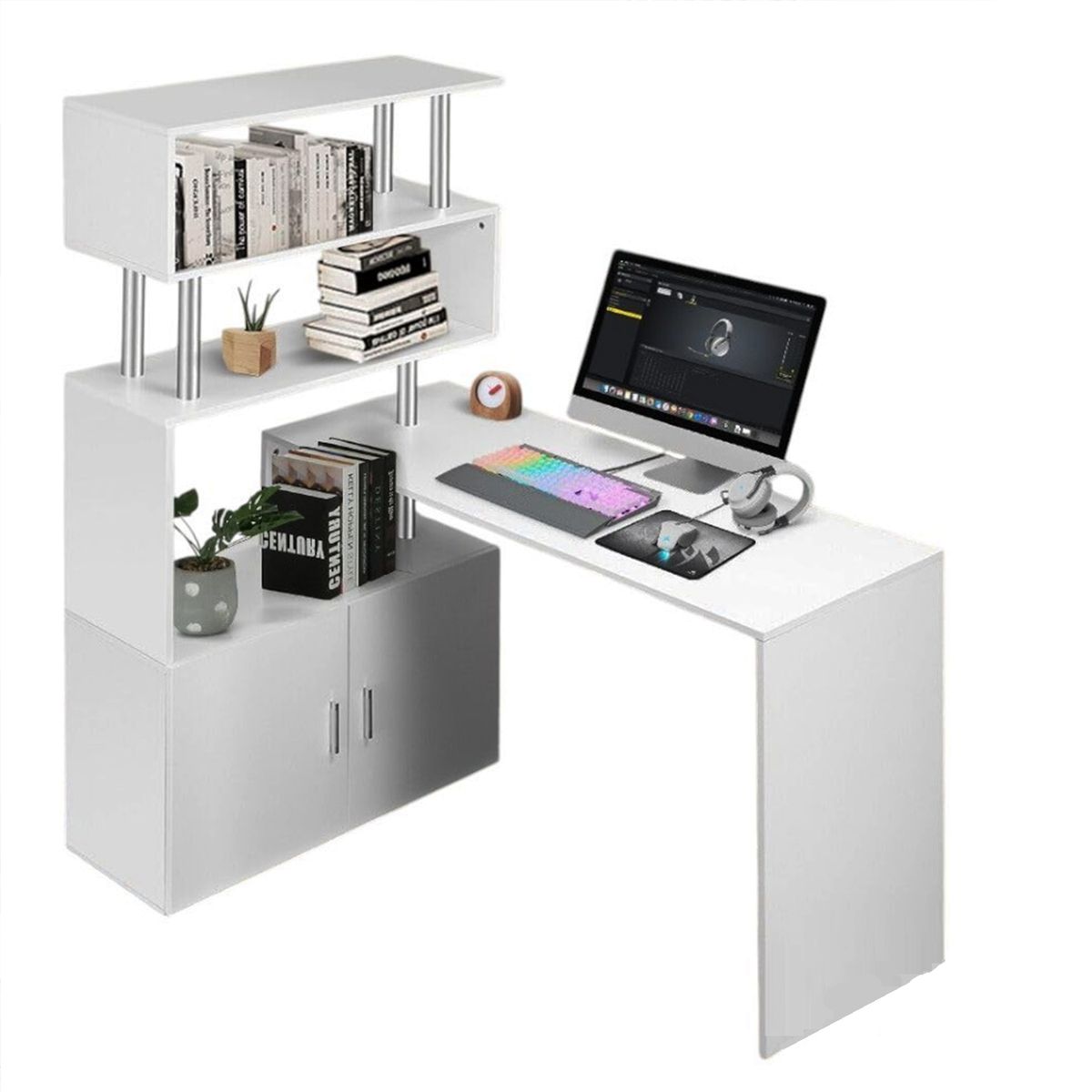 DIBA MUEBLES - Escritorio con Estante Belkys - Diba Muebles