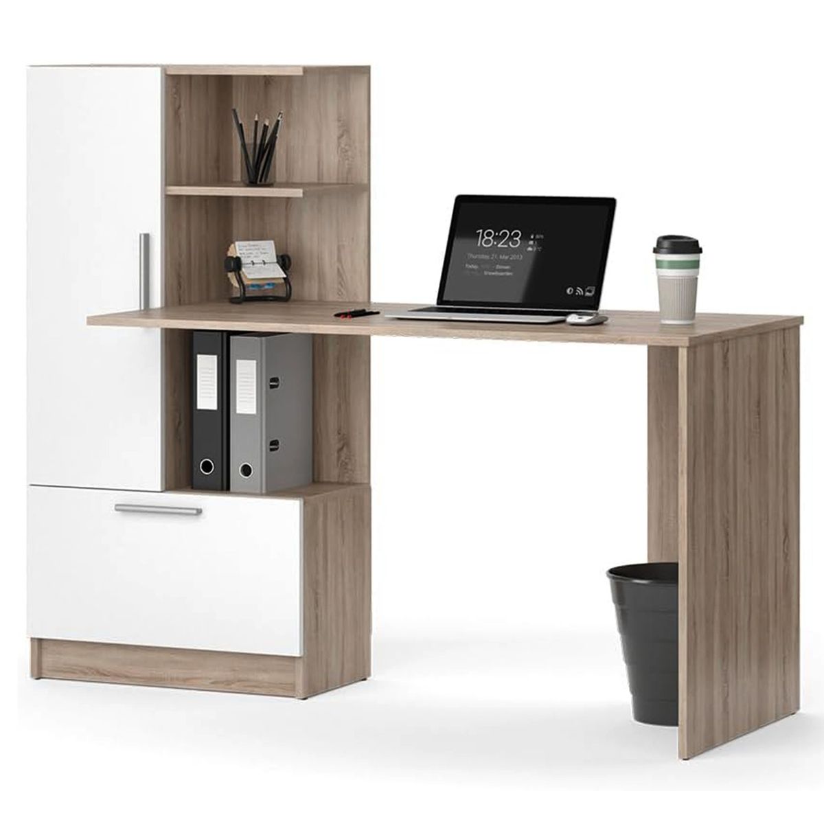 DIBA MUEBLES - Escritorio con Librero Lisina  DIBA Muebles