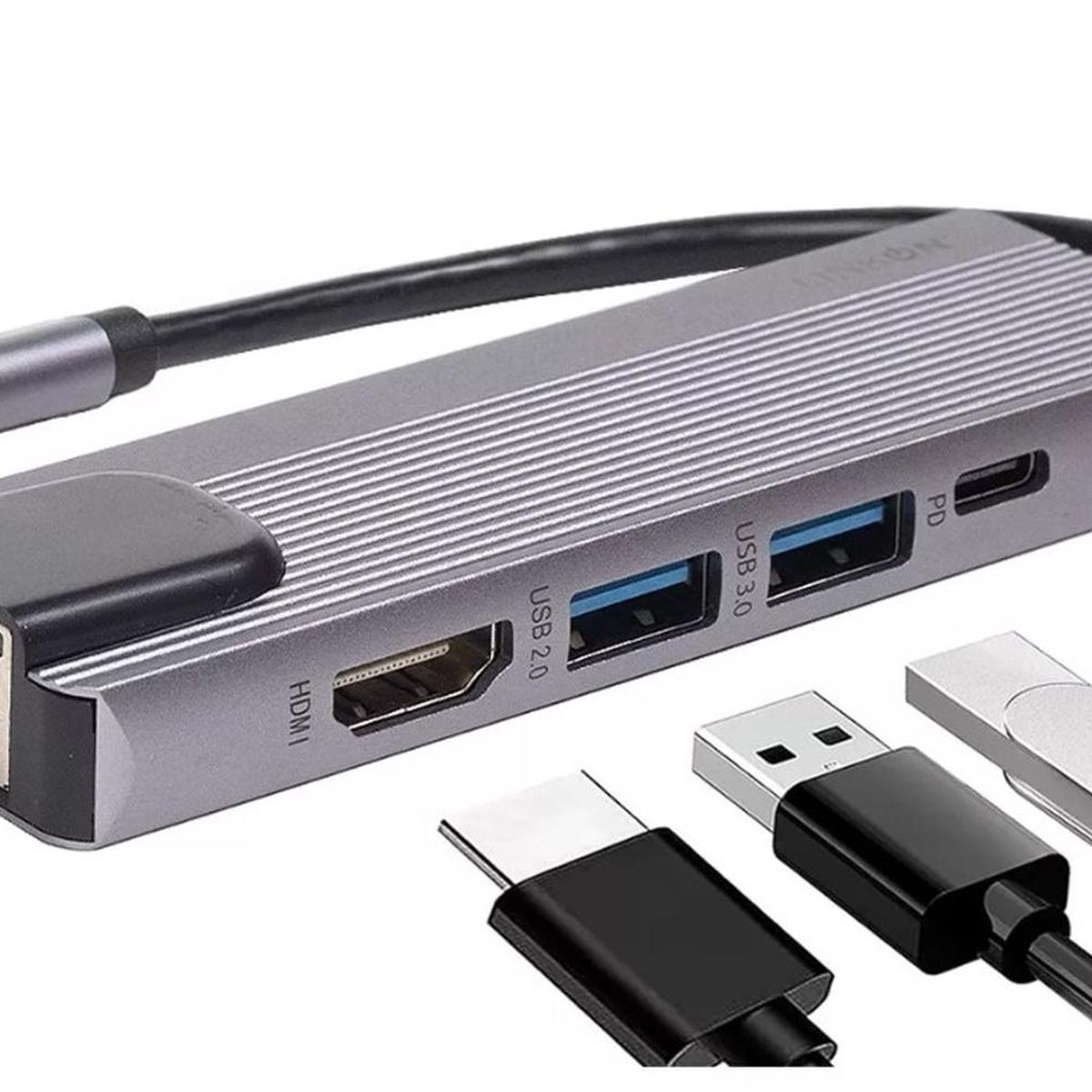 GENERICO - HUB RJ45 5 in 1 - Hub Adaptador Usb Tipo C 5 En 1 Linkon Rj45 Para Mac Windows