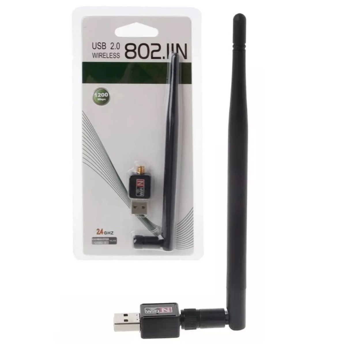 GENERICO - Antena Wifi USB 1200mbps 80211n