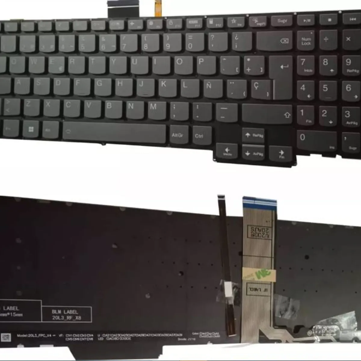 DISEÑO ORIGINAL - Teclado Lenovo Ideapad 5 Pro 16arh7 16iah7 Pro-16ach6 Iluminado
