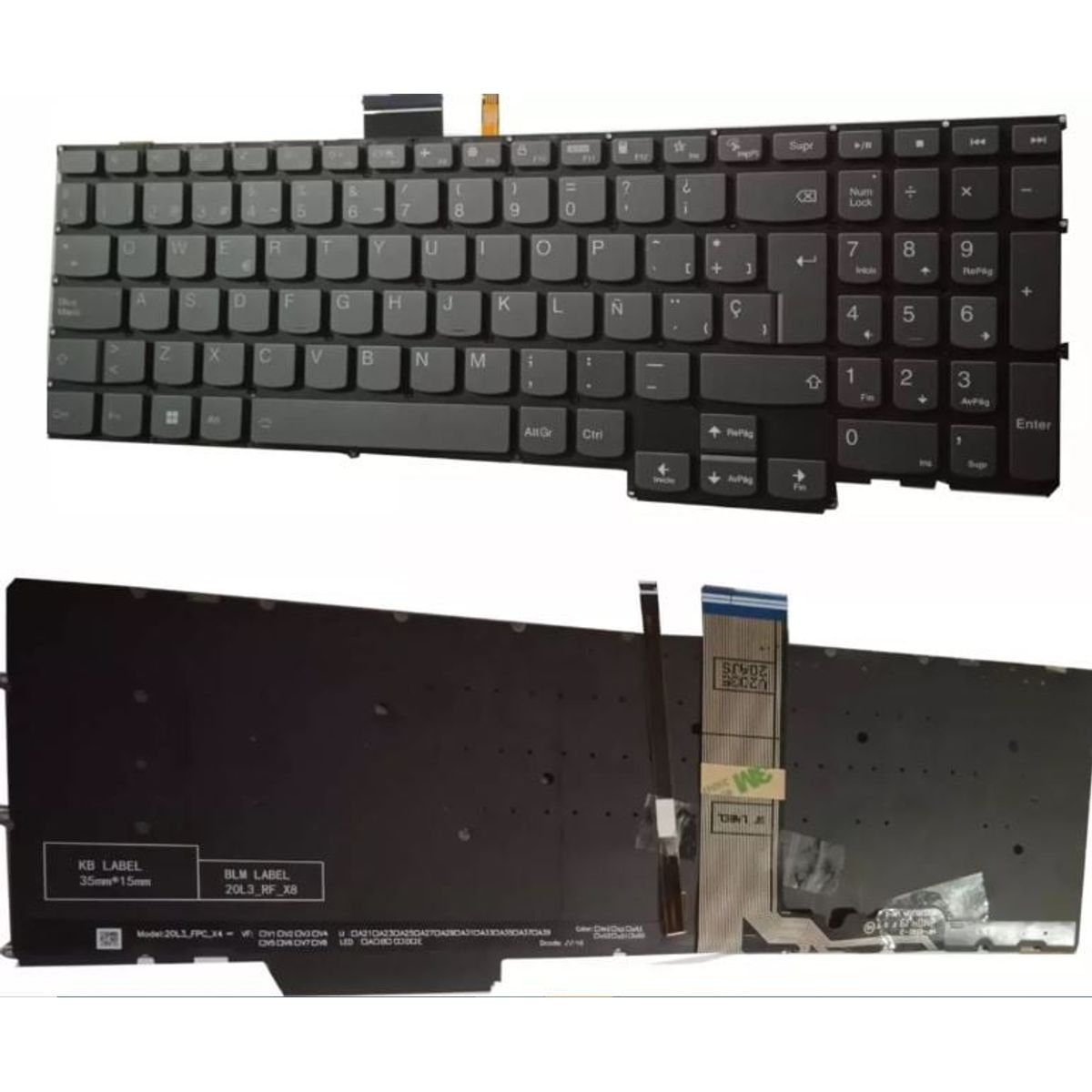 DISEÑO ORIGINAL - Teclado Lenovo Ideapad 5 Pro 16arh7 16iah7 Pro-16ach6 Iluminado