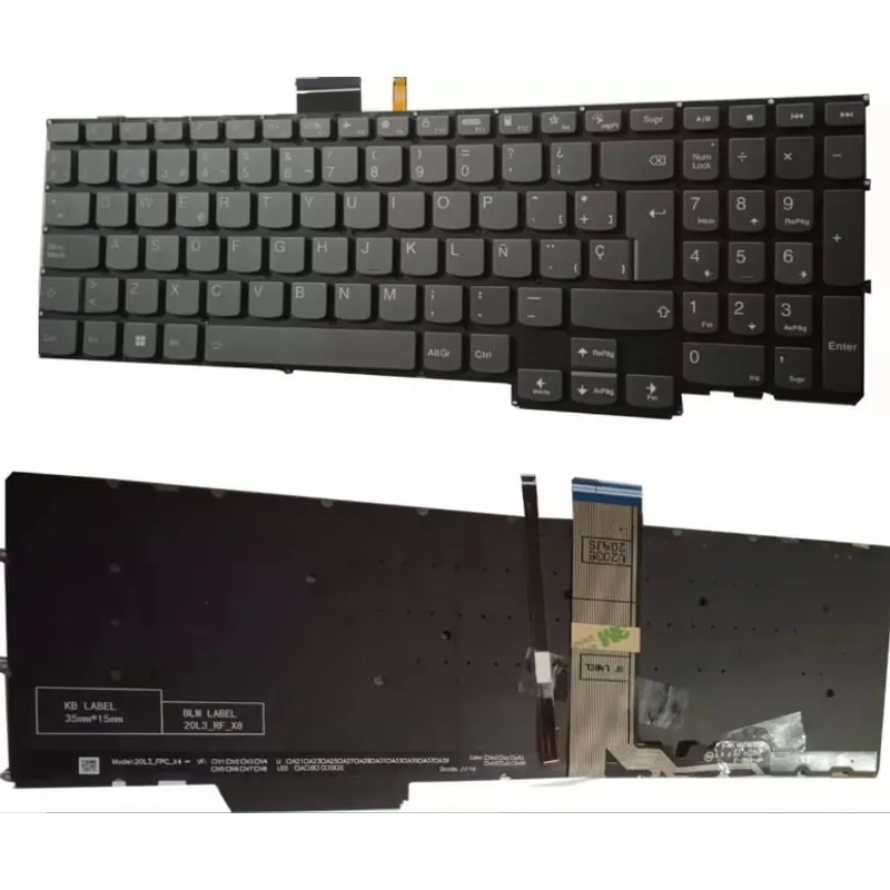 DISEÑO ORIGINAL - Teclado Lenovo Ideapad 5 Pro 16arh7 16iah7 Pro-16ach6 Iluminado