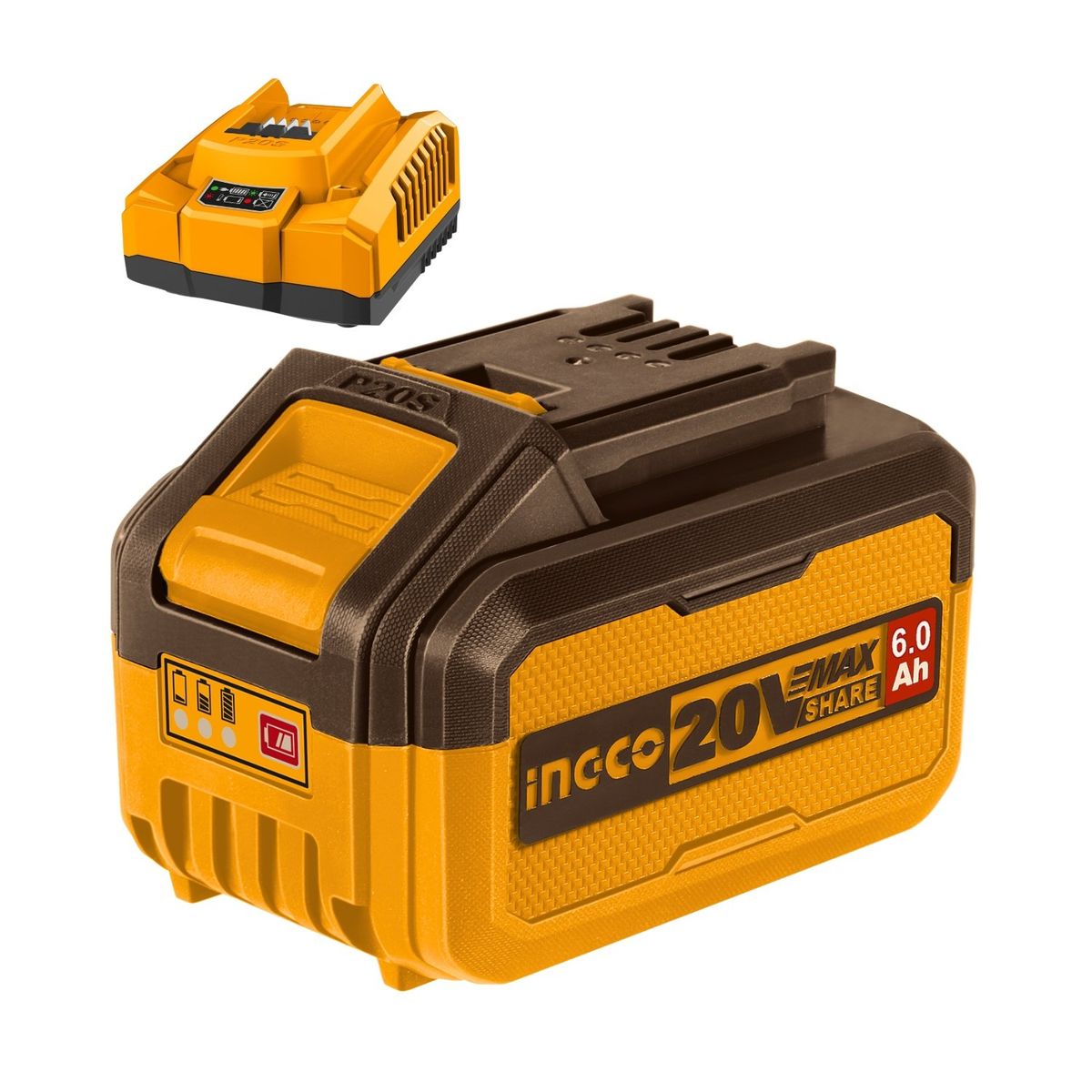 INGCO TOOLS - Combo bateria 6ah + cargador rapido Ingco