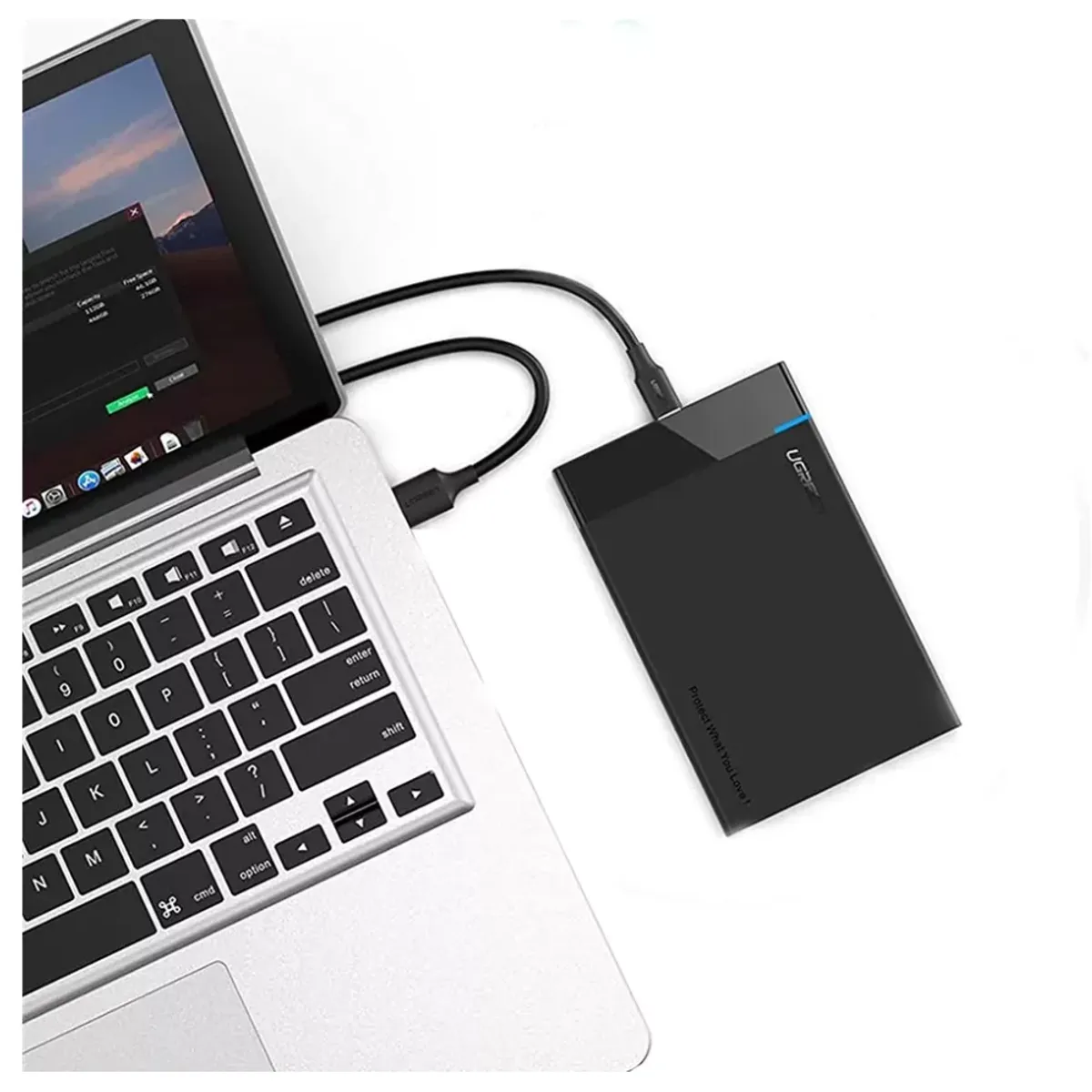 UGREEN - Case Externo Portatil para Disco Duro Laptop PC USB UGREEN