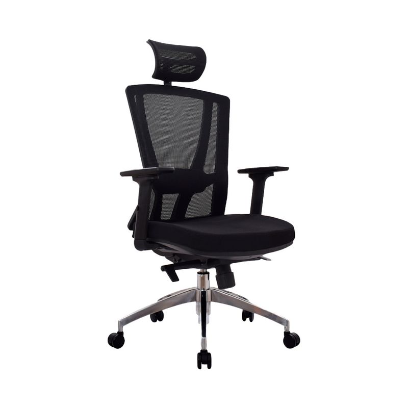OFIDEAS - Silla De Oficina Ergonómica Reclinable En Malla Winner Negro Ofideas