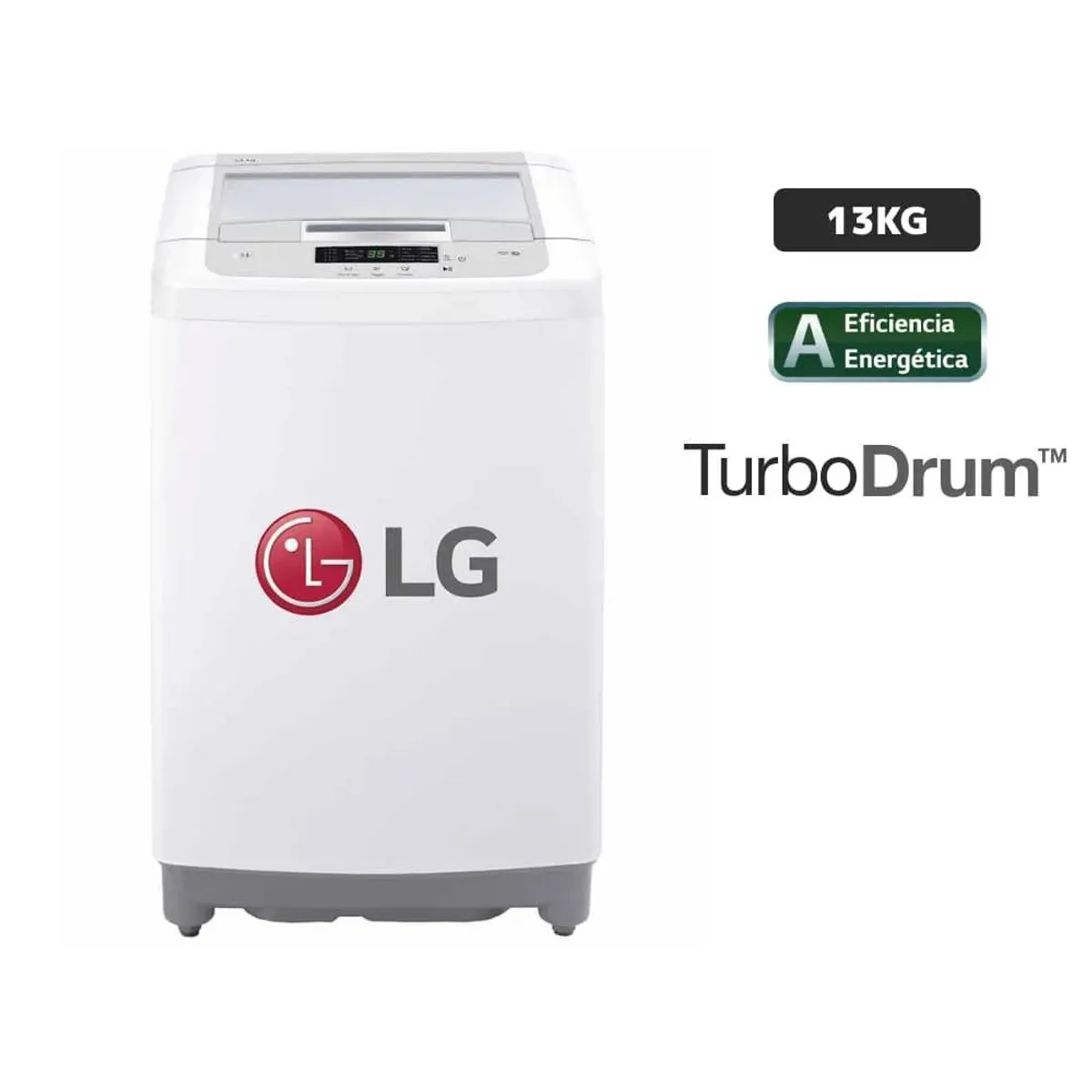 LG - Lavadora LG Carga Superior 13 Kg WT13WPBK Blanco