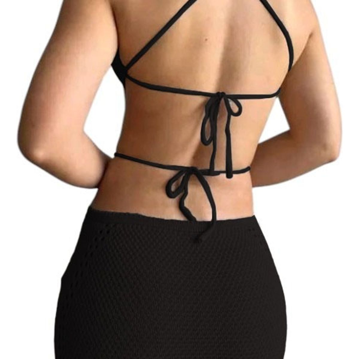 GENERICO - Vestido Mujer Hilo Maxi G359-28 Color Negro