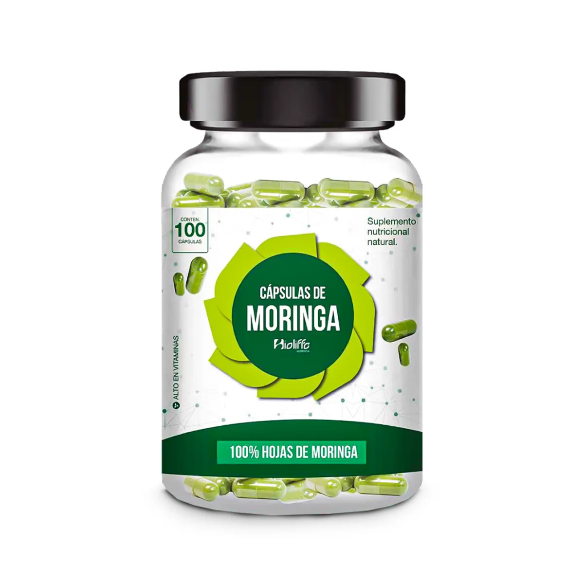 GENERICO - CÁPSULAS DE HOJA DE MORINGA - BIOLIFFE