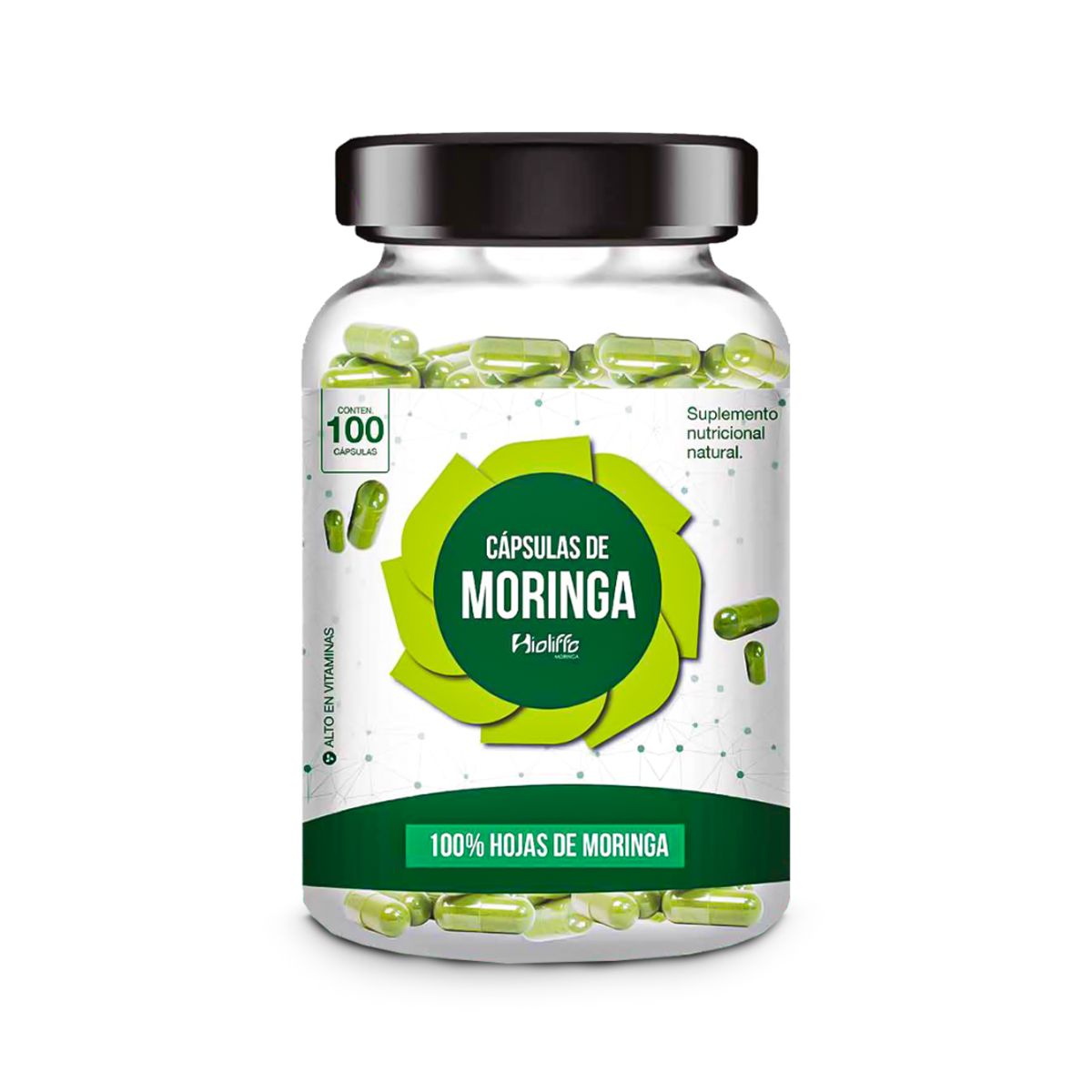GENERICO - CÁPSULAS DE HOJA DE MORINGA - BIOLIFFE