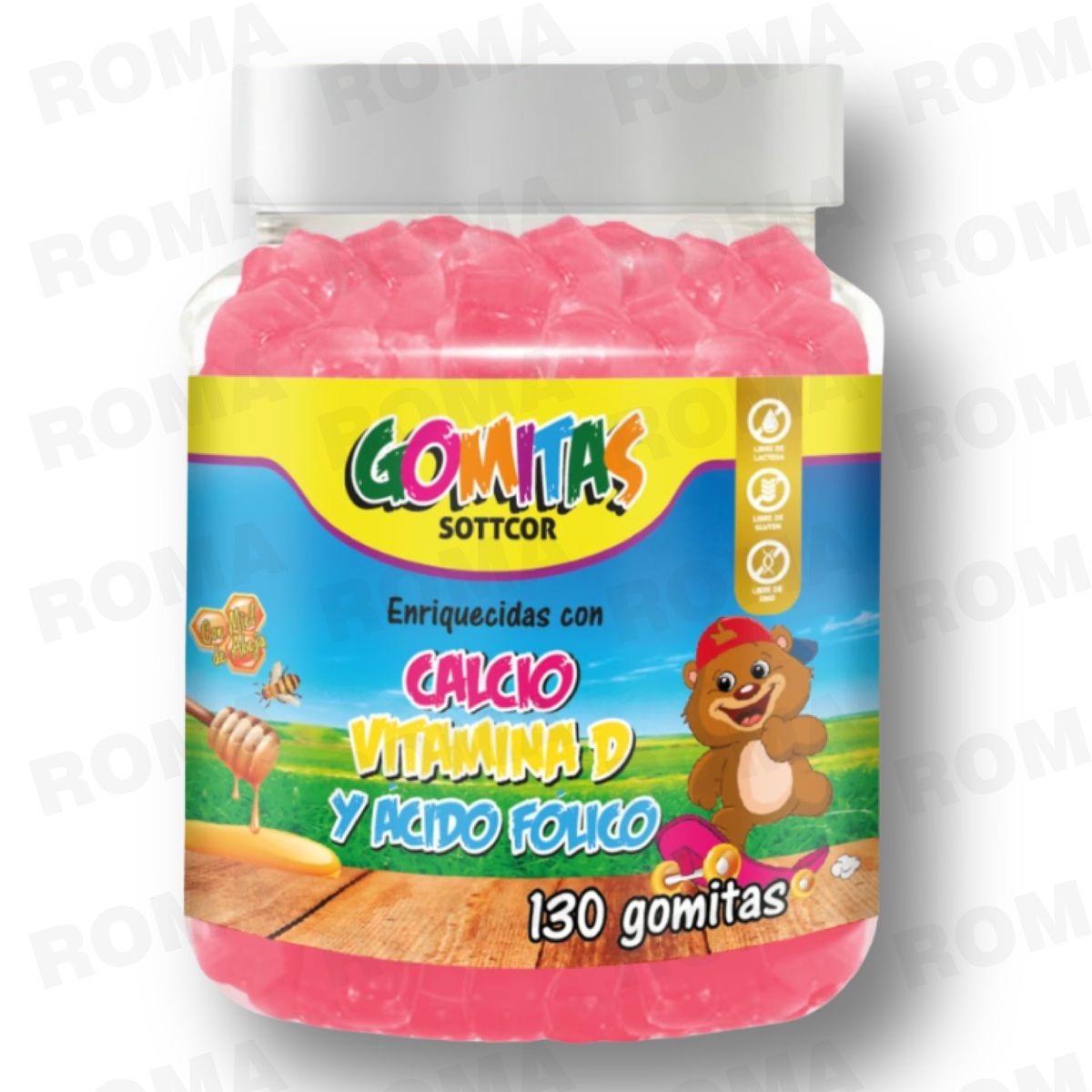 GENERICO - PACK 2 GOMITAS CALCIO NIÑOS 260 UND SOTTCOR LABS