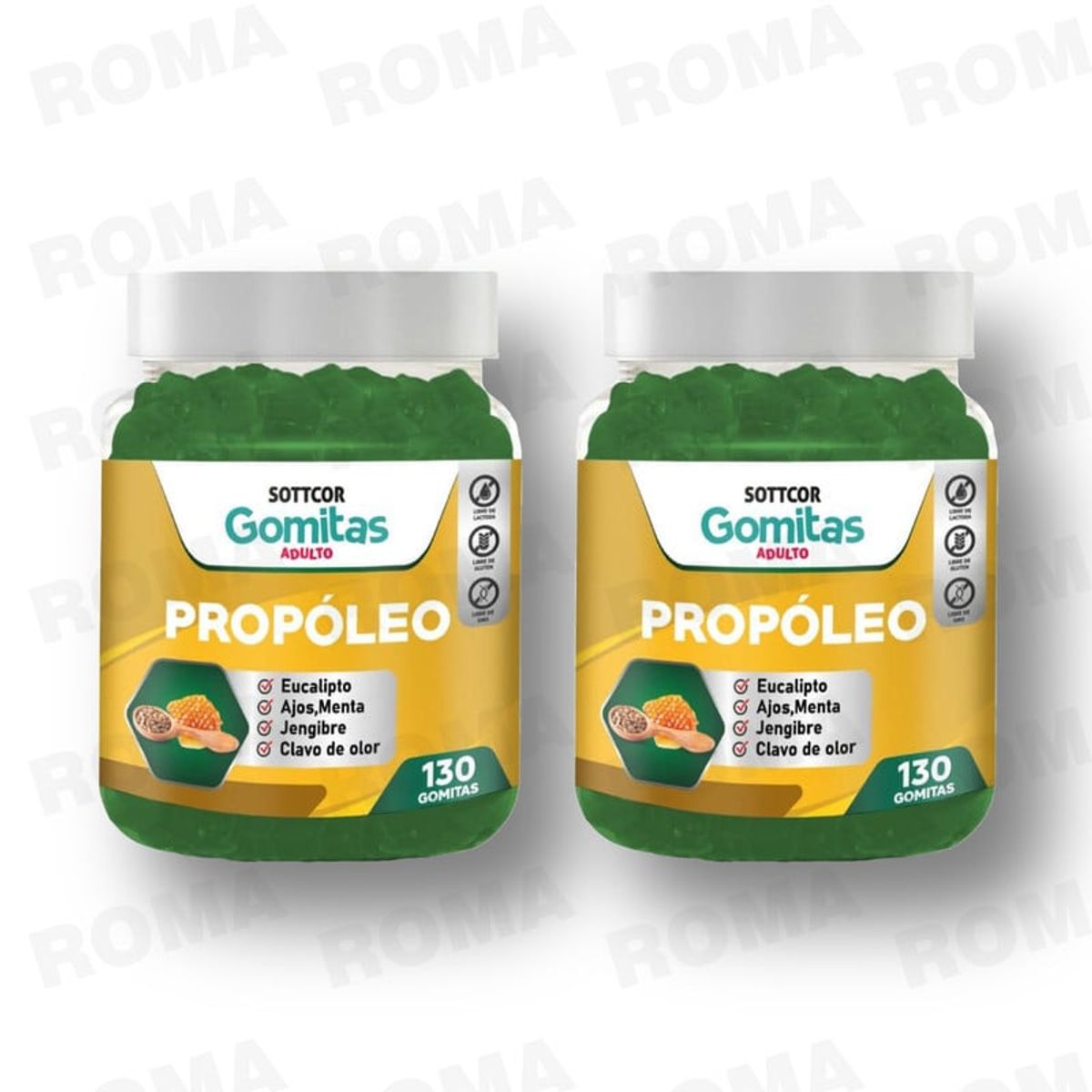 GENERICO - PACK 2 GOMITAS PROPÓLEO 260 UND SOTTCOR LABS