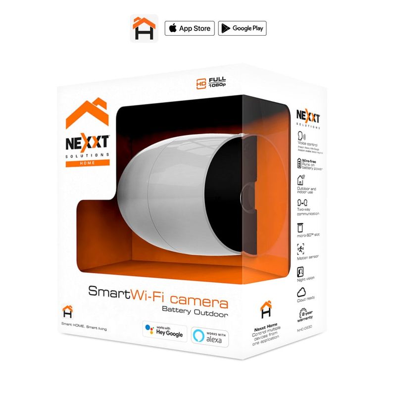 NEXXT SOLUTIONS - CÁMARA INTELIGENTE WI-FI PARA EXTERIORES A BATERIA NEXXT NHC-O630