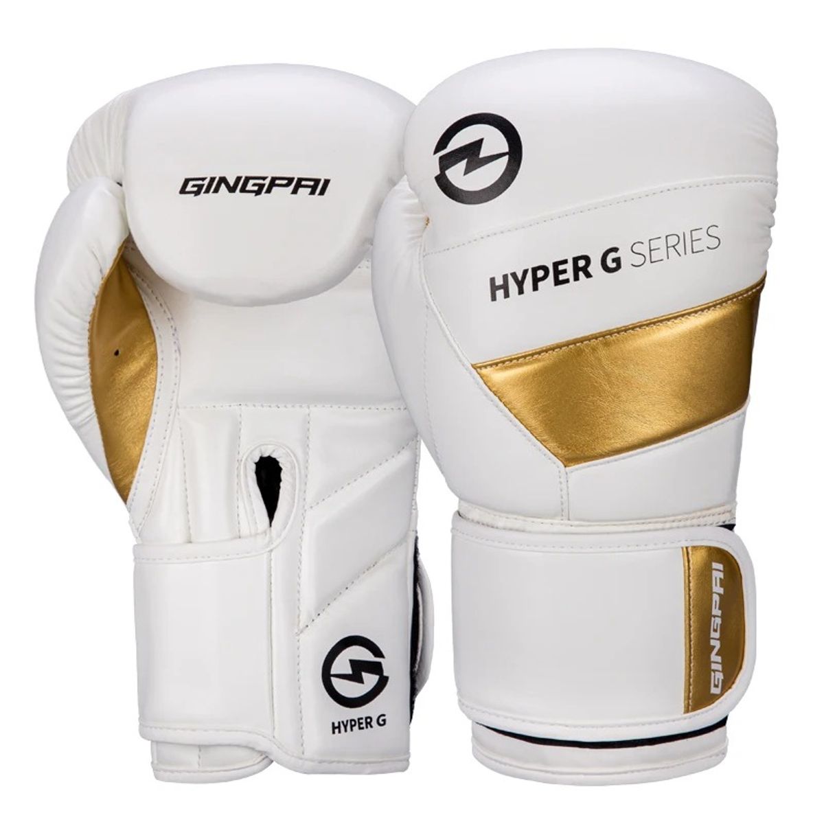 OEM - Guantes Boxeo GINGPAI M04 Profesionales 12 Oz Blanco