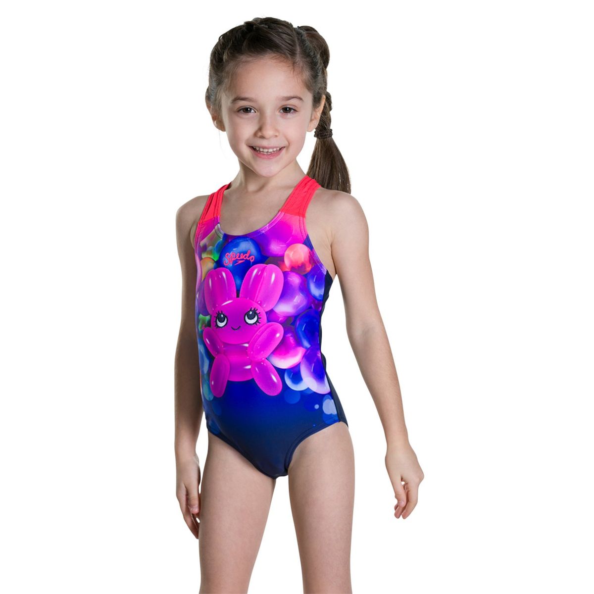 SPEEDO - Traje Baño Natación Niña Speedo Essential Applique Azul