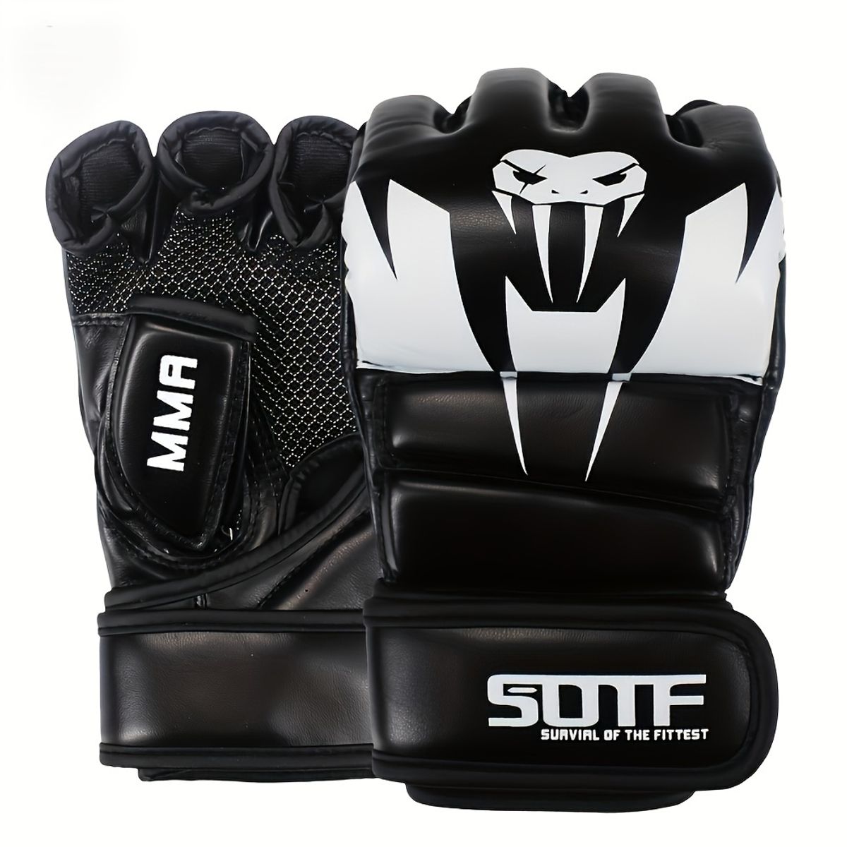 OEM - Guantes SOTF M02 Kick Boxing MMA Profesional Negro