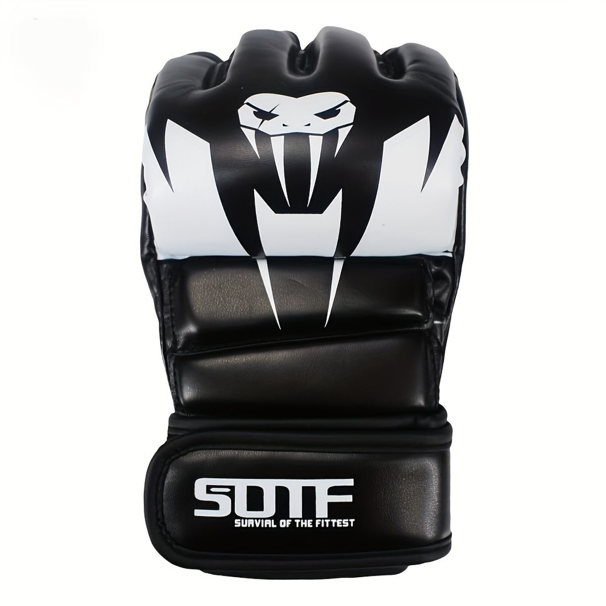 OEM - Guantes SOTF M02 Kick Boxing MMA Profesional Negro
