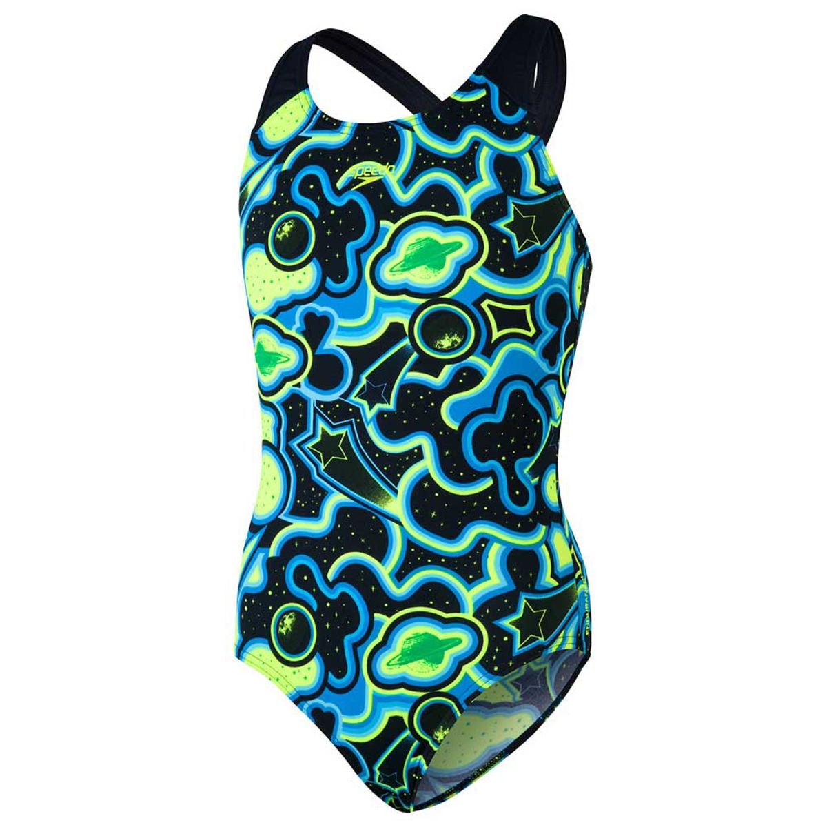 SPEEDO - Traje Baño Natación Niña Speedo Wet Allover Splashback Azul